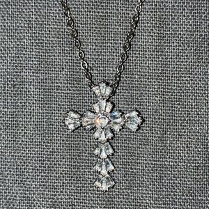 Elegant Silver Cross Necklace